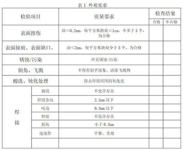 不锈钢过滤罐和水箱技术要求